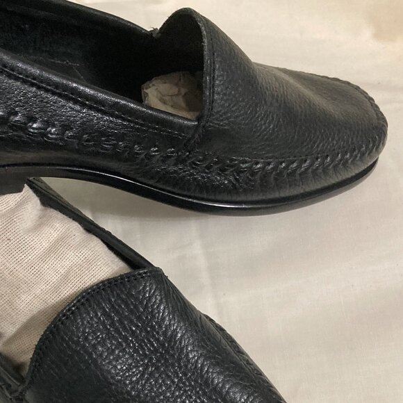 Men\'s Giorgio Brutini NWOT Black Genuine Leather Loafers 7.5D main image 4